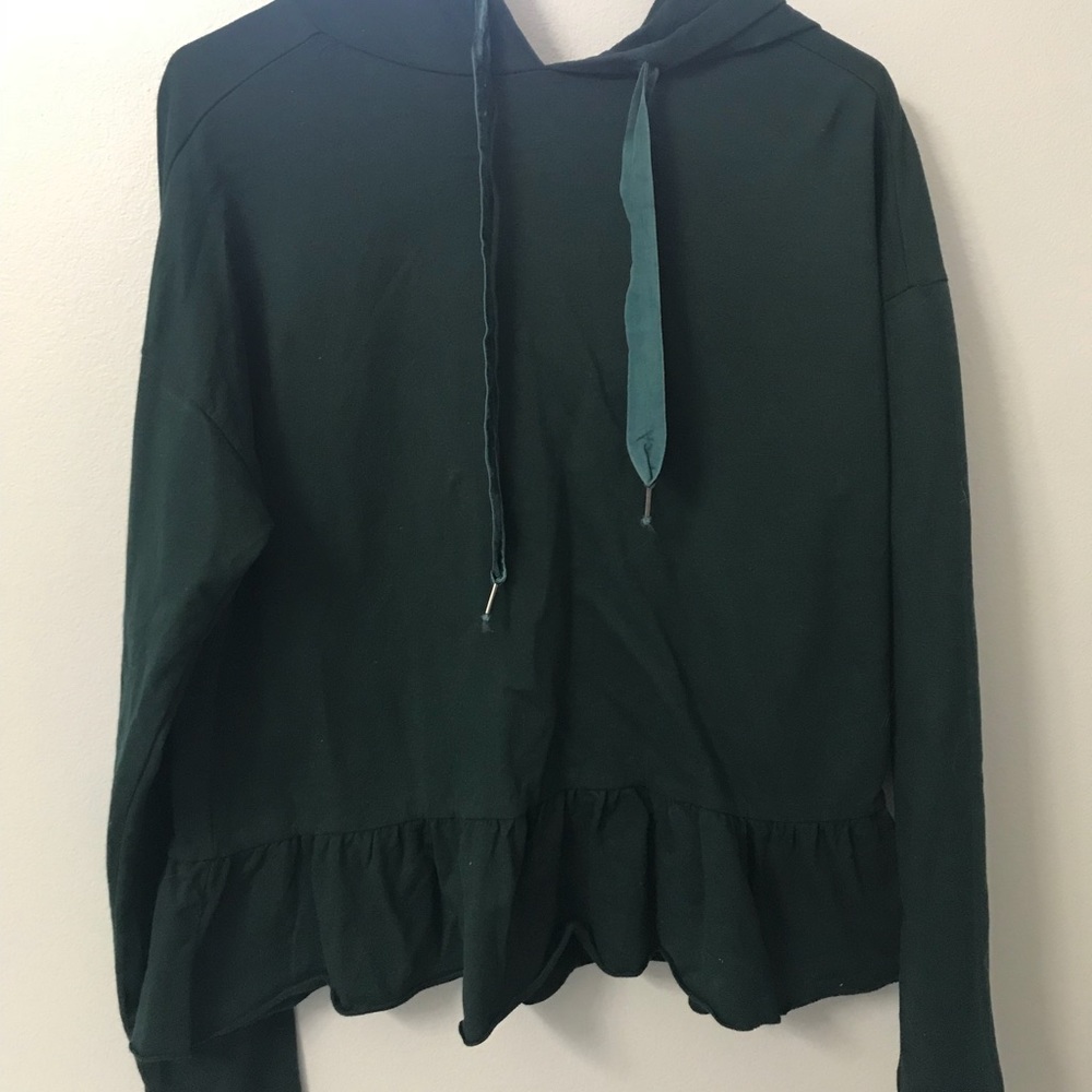 forest green sweatshirt